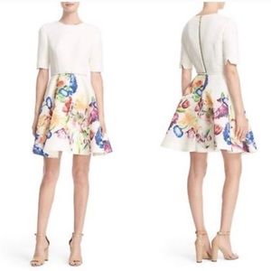 NWT Ted Baker London Tutsi Tapestry Belted Dress Ted Size 4 (10US)